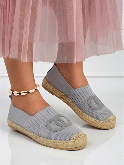 Ženske espadrile Callista Verde – semiš, raven podplat, zelene