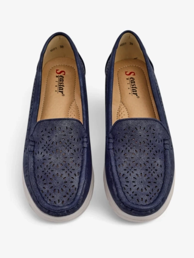 Royalfashion Dámske perforované mokasíny Besset