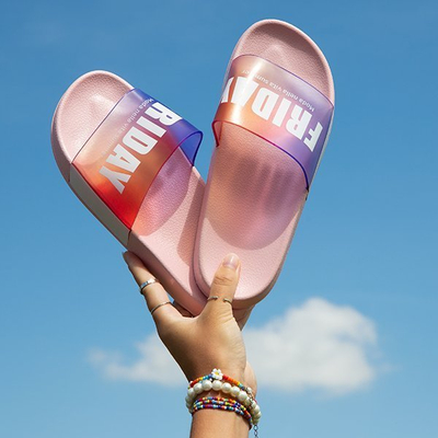 Dámske ružové šľapky piatok - Obuv