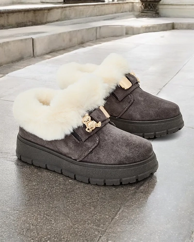 Royalfashion Dámske krátke čižmy a'la snow boots Dobis