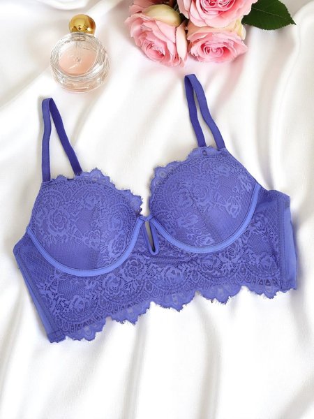 Royalfashion Dámska vystužená čipkovaná bustier podprsenka Grace Korzet