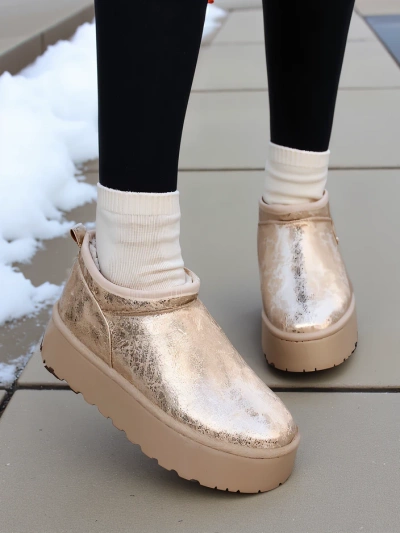 Royalfashion Dámske krátke čižmy a'la snow boots Ozozi