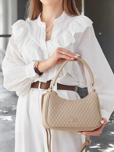 Royalfashion Elegant prešívaná malá dámska kabelka vyrobená z eko-kože