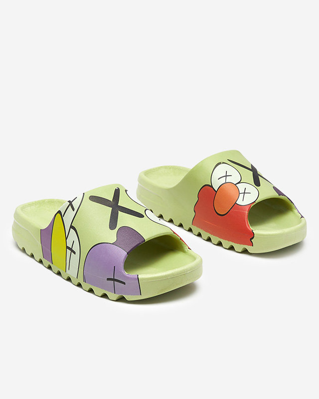 Zelené dámske papuče značky Elmino - Footwear