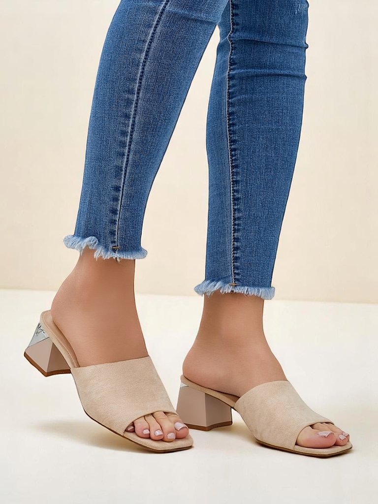 Dámske šľapky Royalfashion s dekoratívnymi opätkami Vollatie