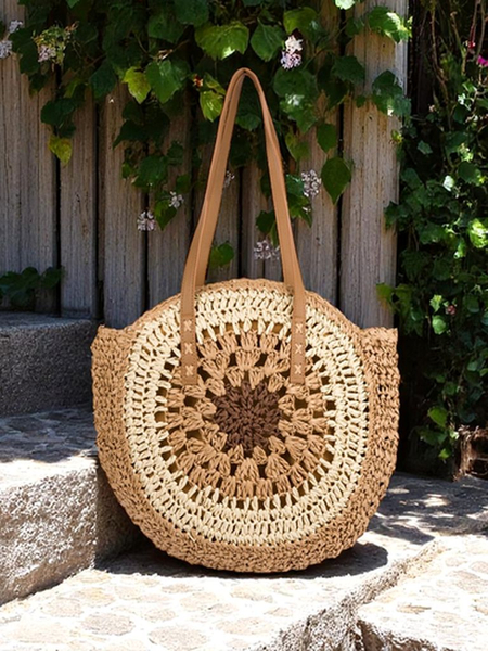 Royalfashion Slamková dámska kabelka Flora Grande