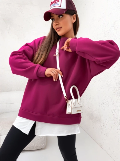 Royalfashion Bavlnená dámska mikina s odnímateľnou spodnou časťou