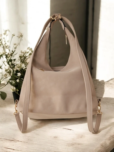 Royalfashion Dámska taška vyrobená z matnej eko-kože s vreckom na prednej strane