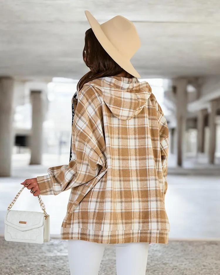 Royalfashion Dámsky kabát košeľového typu