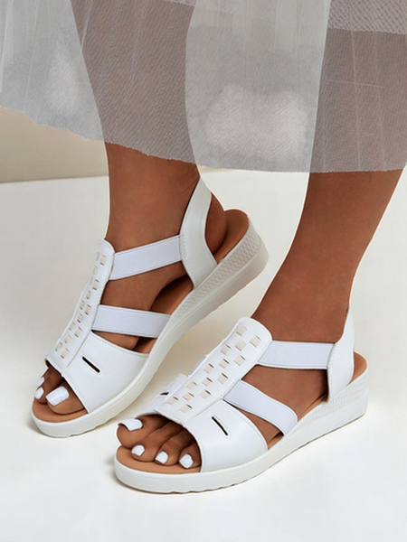 Royalfashion Dámske sandále na nízkom klinovom podpätku Sora