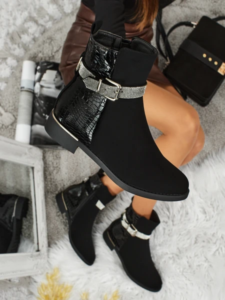 Višji ženski gležnarji iz eko usnja Arasse