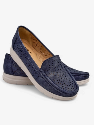 Royalfashion Dámske perforované mokasíny Besset