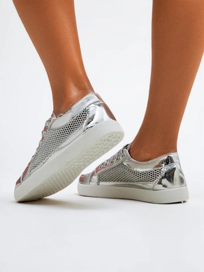 Royalfashion Lakované dámske tenisky z eko kože Azzuros