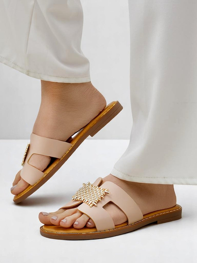 Royalfashion dámske dekoratívne šľapky s ornamentom Crattes