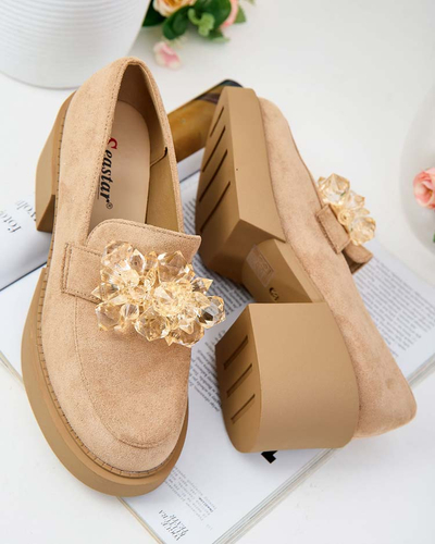 Royalfashion Dámske poltopánky Pegorani s vysokým podpätkom