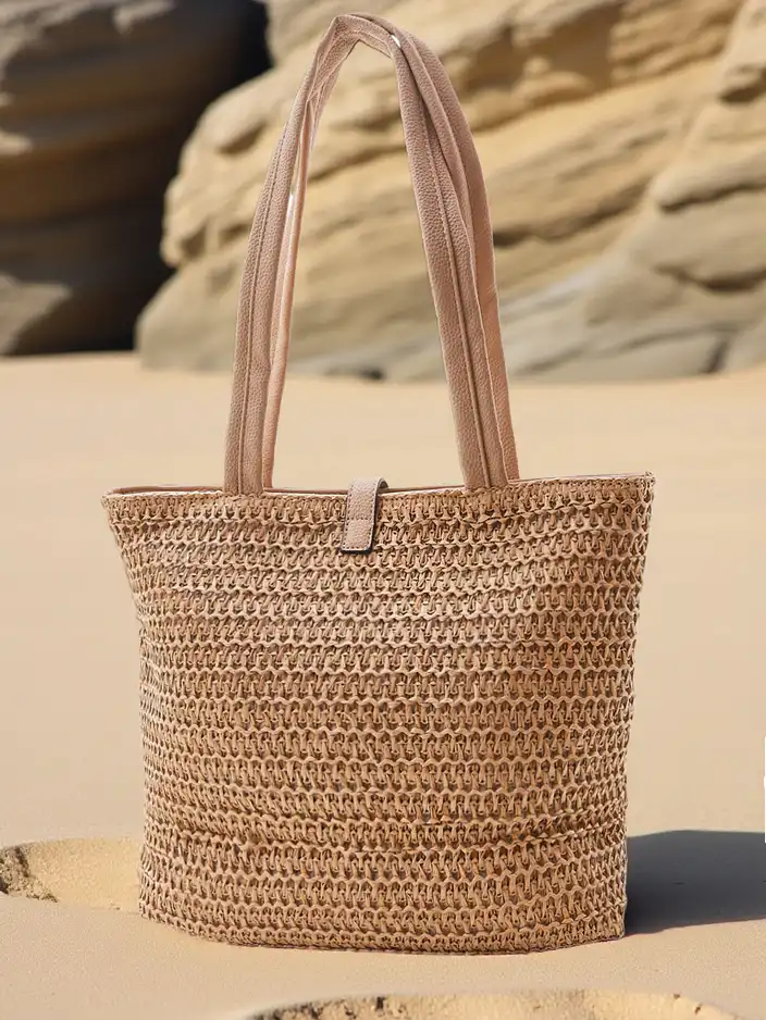 Royalfashion Veľká slamenná kabelka pre ženy