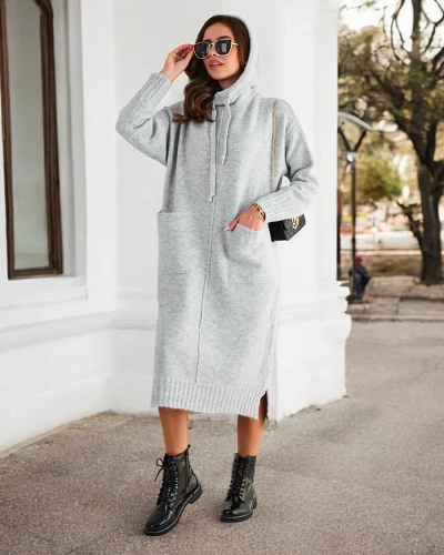 Royalfashion Dlouhý svetr pro ženy