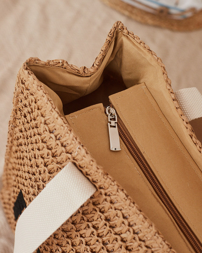 Royalfashion Veľká dámska slamená kabelka