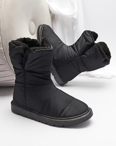 Čierne dámske čižmy a'la snow boots Kalioli- Footwear