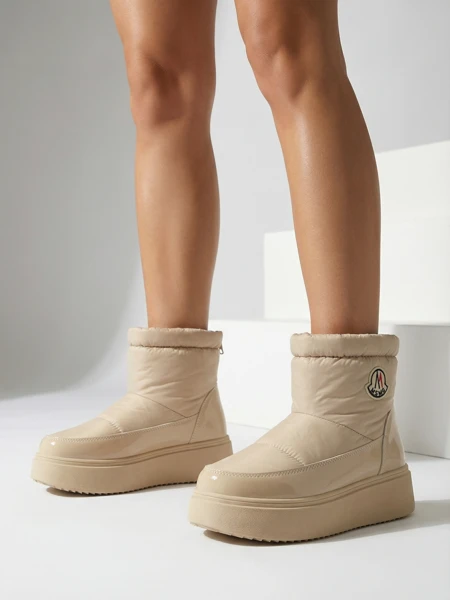 Royalfashion Dámske snehové čižmy v béžovej farbe Ademra