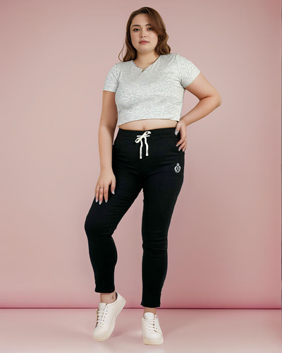 Royalfashion Dámske látkové nohavice PLUS SIZE