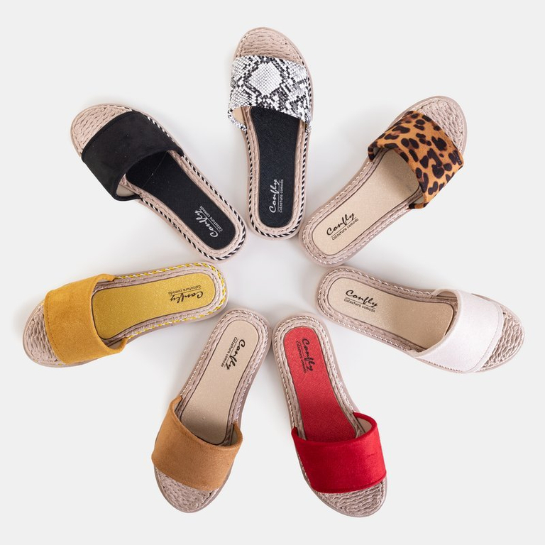 Žlté dámske papuče Ysia - Obuv