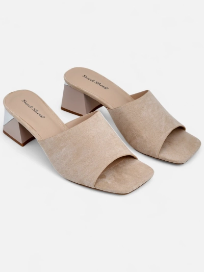 Dámske šľapky Royalfashion s dekoratívnymi opätkami Vollatie