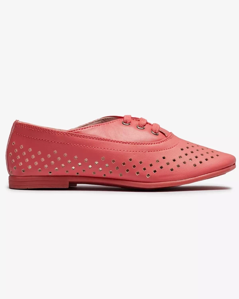 Ružové detské ažurové mokasíny Janno- Footwear