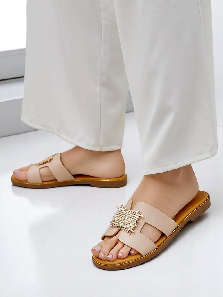 Royalfashion dámske dekoratívne šľapky s ornamentom Crattes