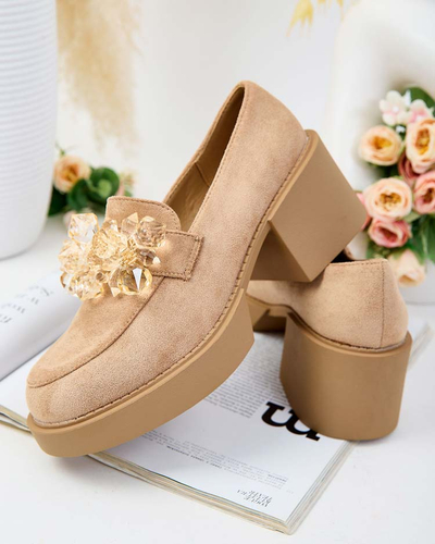 Royalfashion Dámske poltopánky Pegorani s vysokým podpätkom