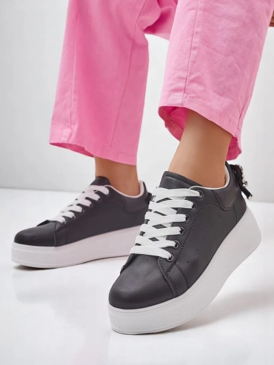 Royalfashion Dámske platformové športové tenisky Srdiečko