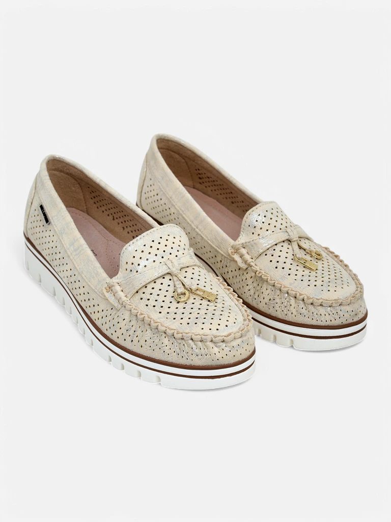 Royalfashion Dámske perforované mokasíny Elissas
