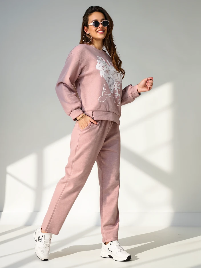 Royalfashion Dámsky viskózový set s potlačou