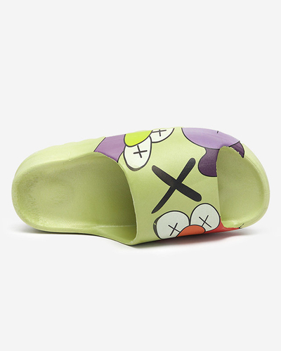 Zelené dámske papuče značky Elmino - Footwear