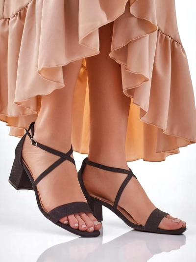 Sandali Royalfashion Callista Nero s peto ženski blago velikost 41