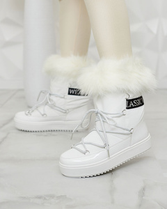 Royalfashion Šnurovacie čižmy a'la snow boots with fur Heccti