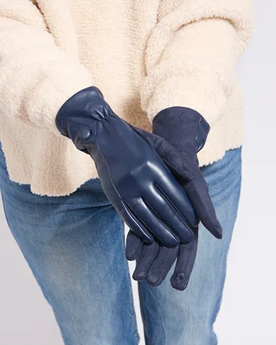 Royalfashion Dámske rukavice z eko-kože