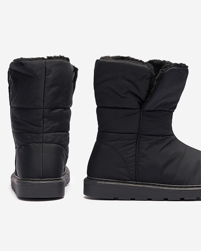 Čierne dámske čižmy a'la snow boots Kalioli- Footwear