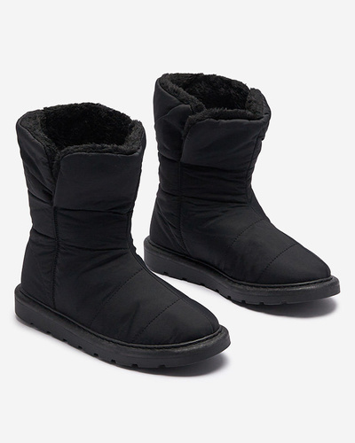 Čierne dámske čižmy a'la snow boots Kalioli- Footwear