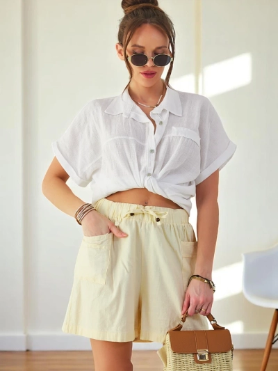 Royalfashion bavlnené dámske šortky