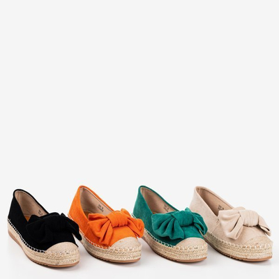 Černé espadrily na platformě s lukem Giti - Footwear 1