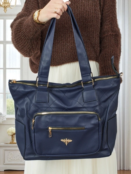 Ženska torbica shopper eko usnje prešita Marvaya