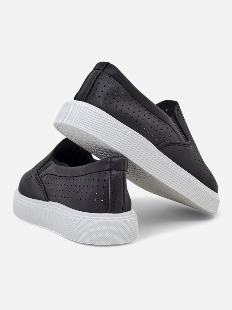 Royalfashion Dámske perforované bezšnurovacie topánky Emillia