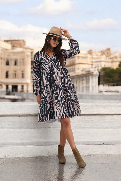 Royalfashion Dámske šaty s potlačou