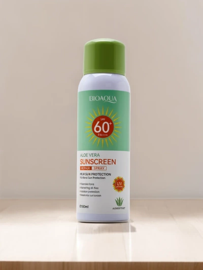 Bioaqua opaľovací sprej s aloe vera 60 SPF 150ml