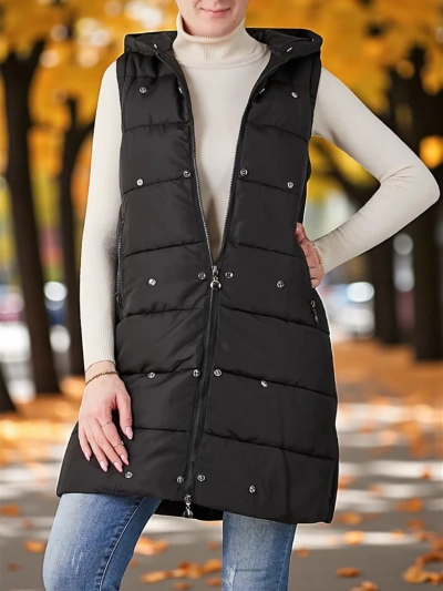 Royalfashion Dámska bunda s odnímateľnými rukávmi