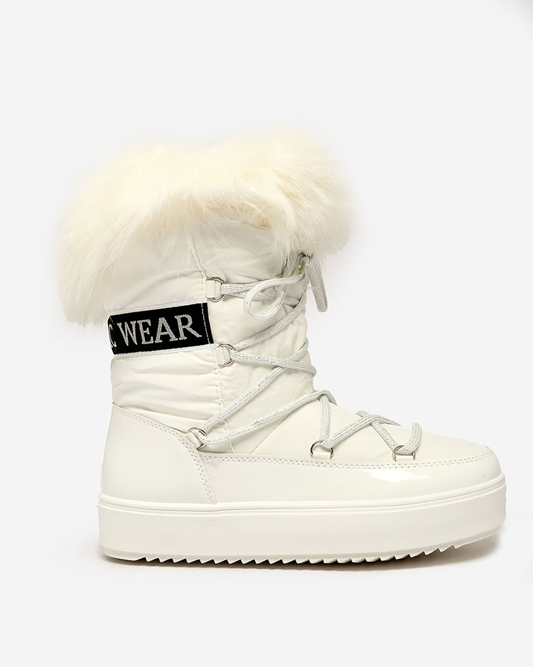 Royalfashion Šnurovacie čižmy a'la snow boots with fur Heccti