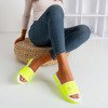 Neonově žluté prošívané pantofle Pixa - Obuv 1