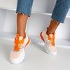 Oranžové dámské tenisky pro jarní den - obuv 1