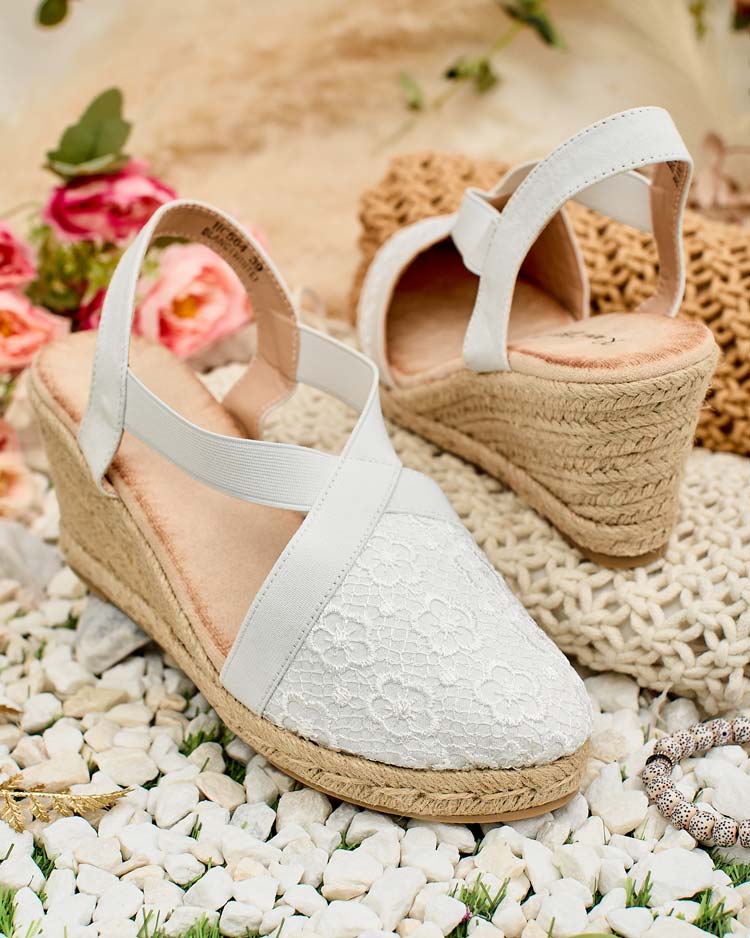 Royalfashion Dámske espadrilky Oleqa na podpätku